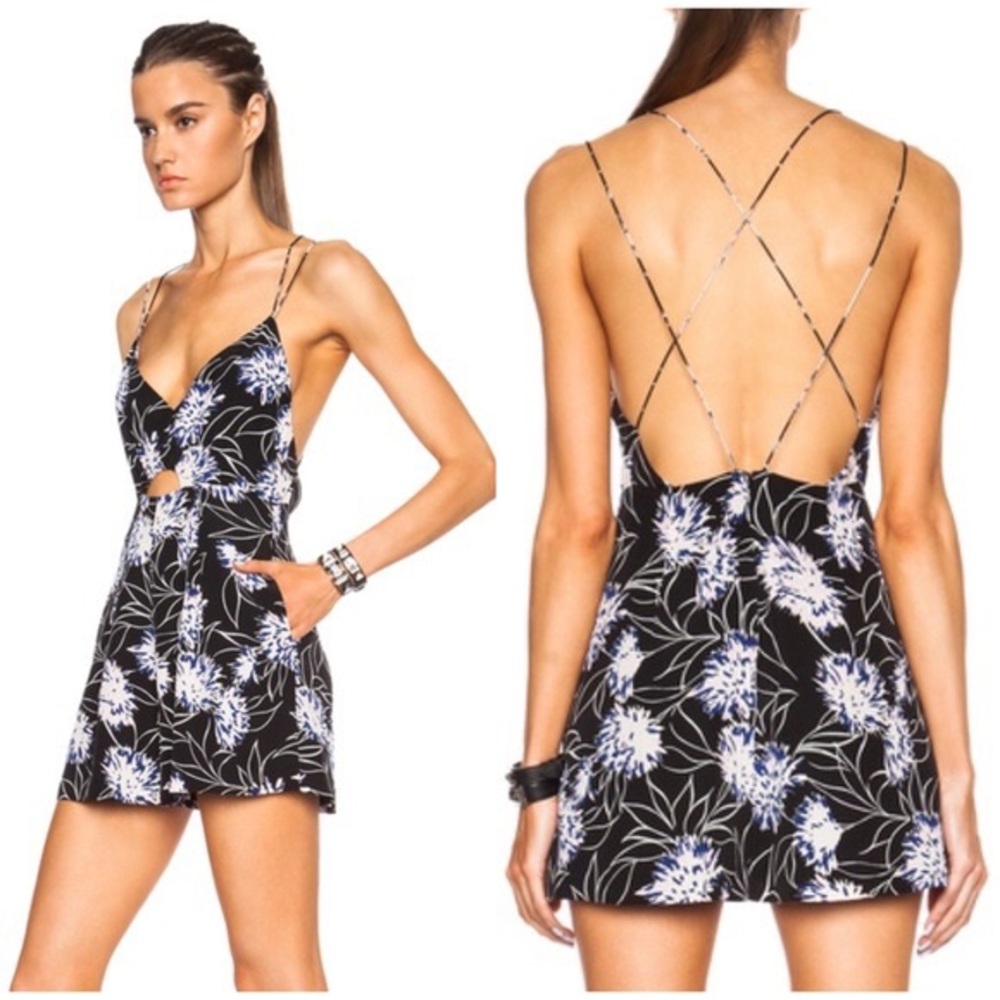 NWOT Thakoon Addition Floral Silk Romper